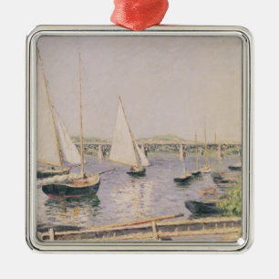 Sailing boats at Argenteuil, c.1888 Metal Tree Decoration