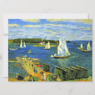 Sailing Boats at Mahone Bay in Canada Card