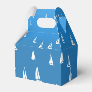 Sailing Boats in deep blue Sea - Regatta Sailboats Favour Box