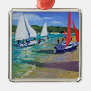 Sailing Boats Metal Tree Decoration
