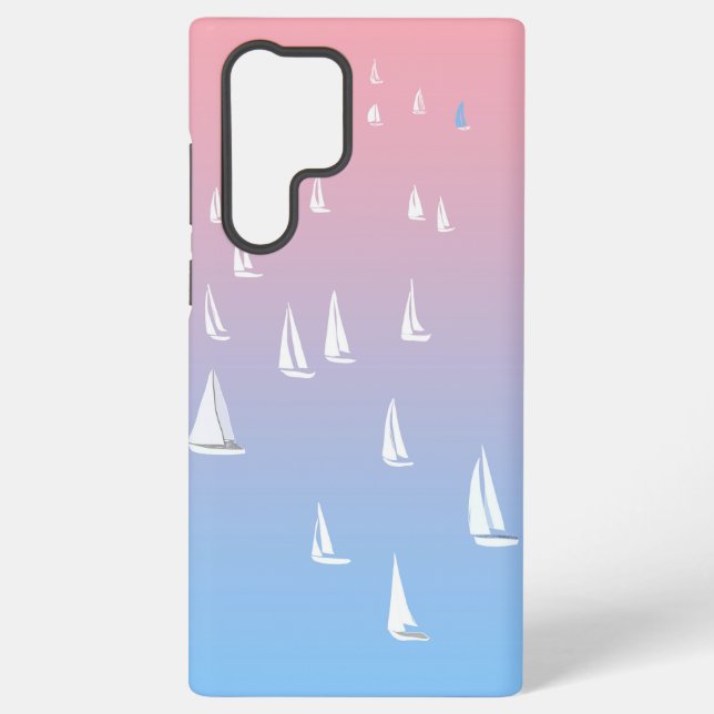 Sailing Boats on the Ocean   Samsung Galaxy S22 Ultra Case (Back)