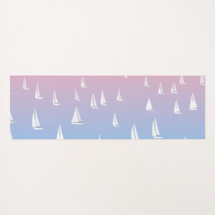 Sailing Boats on the Ocean   Yoga Mat