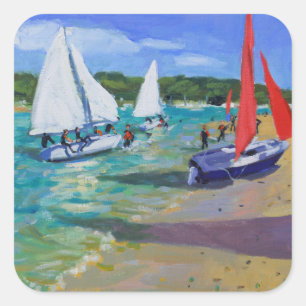 Sailing Boats Square Sticker
