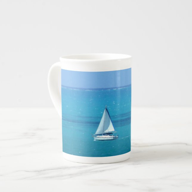 Sailing Bone China Mug (Front Left)