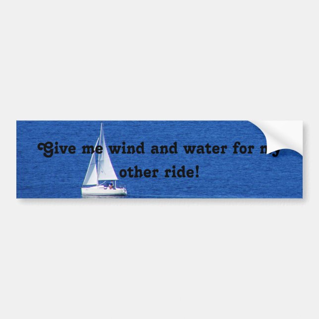 Sailing Bumper Sticker (Front)