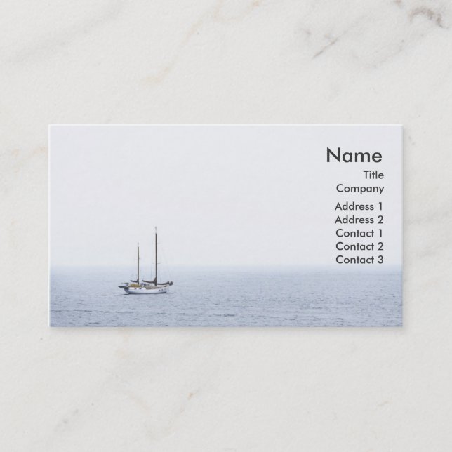 "Sailing" Business Profile Card (Front)