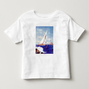 Sailing By The Lighthouse by Albert B. Marks Toddler T-Shirt