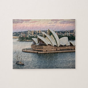 Sailing by the Sydney Opera House - 8x10 - 110 pcs Jigsaw Puzzle