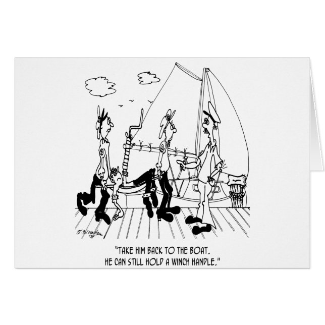 Sailing Cartoon 7457 (Front Horizontal)