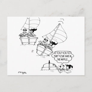 Sailing Cartoon 7510 Postcard