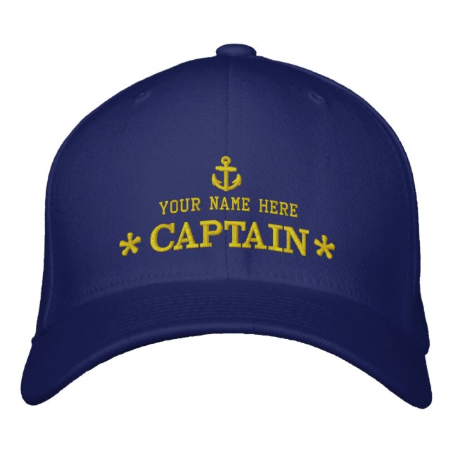 Sailing club yachting embroidered hat (Front)