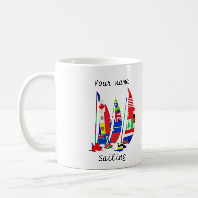 Sailing Coffee Mug (Left)