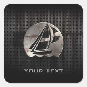 Sailing; Cool Square Sticker