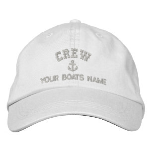 Sailing crew embroidered hat