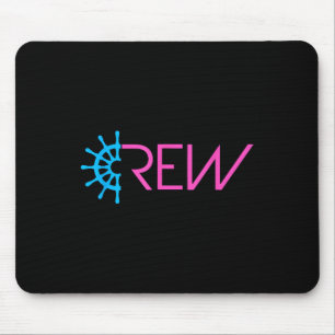 Sailing Crew Sailing Team Ship Steering Wheel Text Mouse Mat