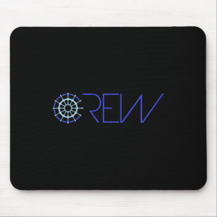 Sailing Crew Sailing Team Ship Steering Wheel Text Mouse Mat