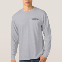 Sailing Crew Text Illustration Mens Long Sleeve T