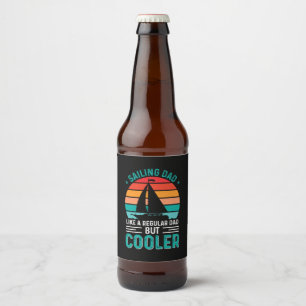 Sailing Dad Beer Bottle Label