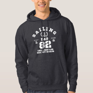 Sailing Dad Funny Boating Established 1982 Hoodie