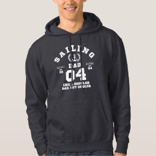 Sailing Dad Funny Boating Established 2004 Hoodie