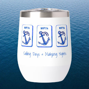 Sailing Days & Mahjong Nights Anchor Tiles Custom