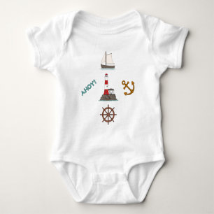 Sailing Design Colour Baby Bodysuit