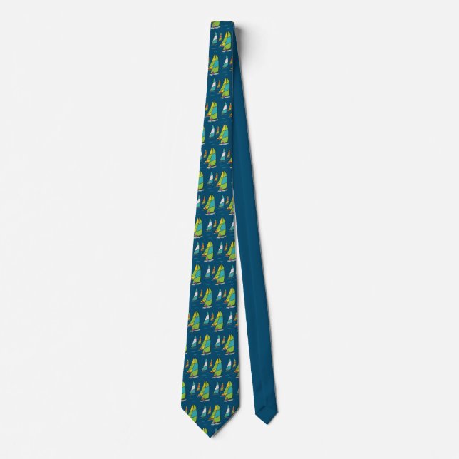 Sailing Dinghy Race Tie (Front)