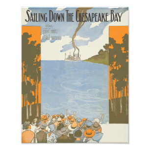 Sailing Down the Chesapeake Bay Photo Print