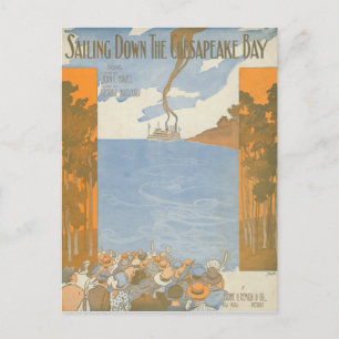 Sailing Down the Chesapeake Bay Postcard