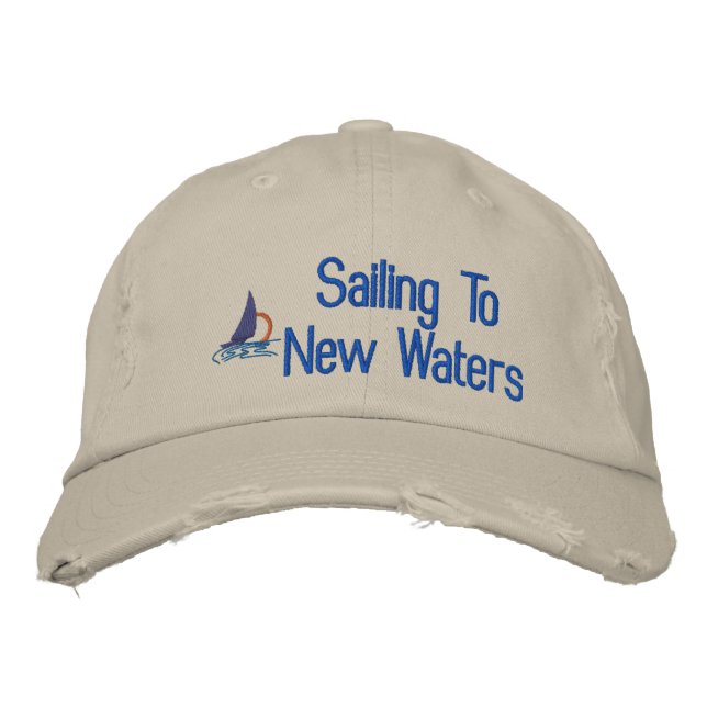 Sailing Embroidered Hat (Front)