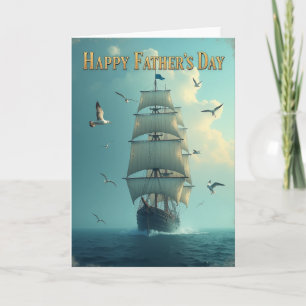 Sailing Fathers Day Art Card
