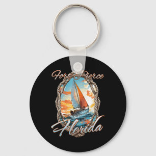 Sailing Fort Pierce Florida Sea And Sunshine For M Key Ring