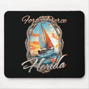 Sailing Fort Pierce Florida Sea And Sunshine For M Mouse Mat
