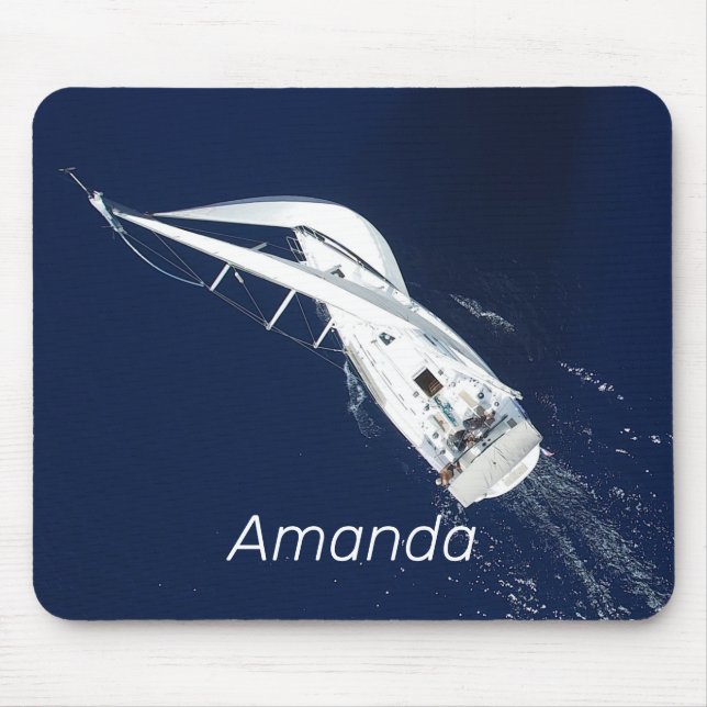 Sailing Freedom Bird's Eye View Mouse Mat (Front)