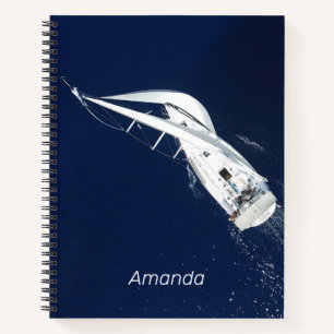 Sailing Freedom Bird's Eye View Notebook