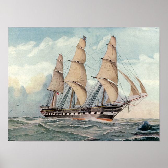Sailing Frigate Duncan Dunbar Poster (Front)