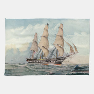 Sailing Frigate Duncan Dunbar Tea Towel