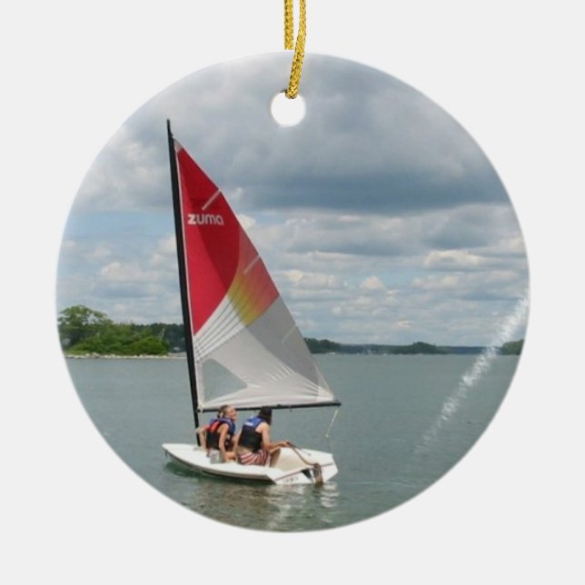 Sailing Fun Ornament (Front)