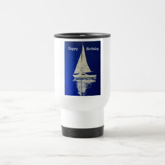 Sailing gift present for boaters travel mug
