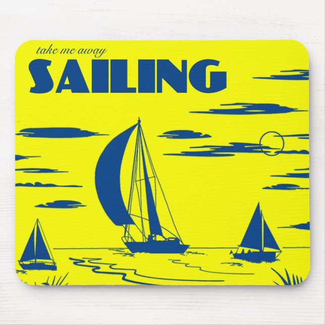 "Sailing" Graphic Art Mousepad (Front)