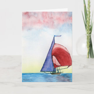 Sailing Greeting Card