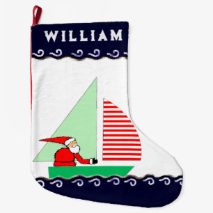 Sailing Holiday Gift Large Christmas Stocking