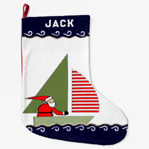 Sailing Holiday Gift Large Christmas Stocking