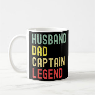 Sailing Husband Dad Captain Legend Vintage Retro  Coffee Mug