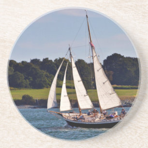 Sailing In Newport, Rhode Island, USA Coaster