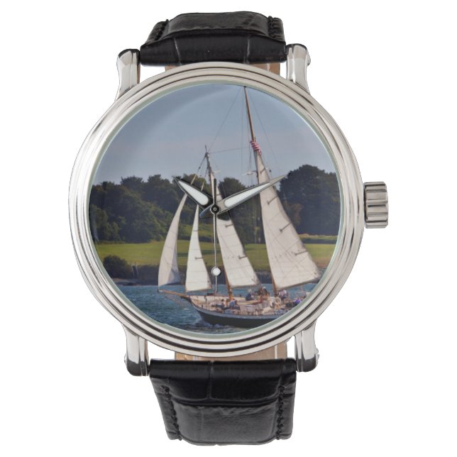 Sailing In Newport, Rhode Island, USA Watch (Front)