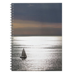 Sailing in Santa Monica - Spiral Notebook