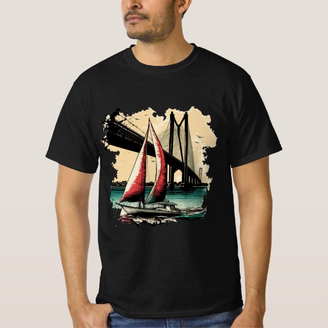 Sailing in the Bay T-Shirt (Front)