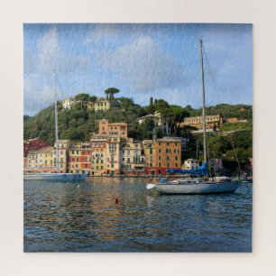 Sailing Into Portofino, Italy - 20 x 20 inch Jigsaw Puzzle