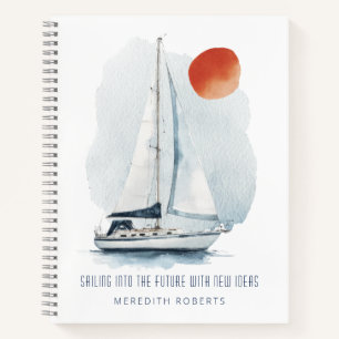 Sailing into the Future Personalised New Ideas Notebook